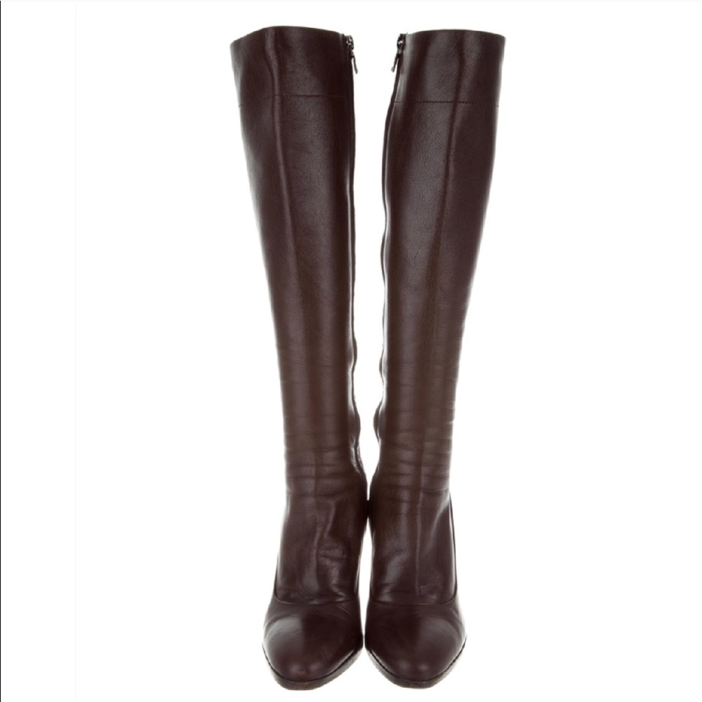 ❌SOLD❌ Authentic leather Prada knee-high boots - Picture 1 of 8